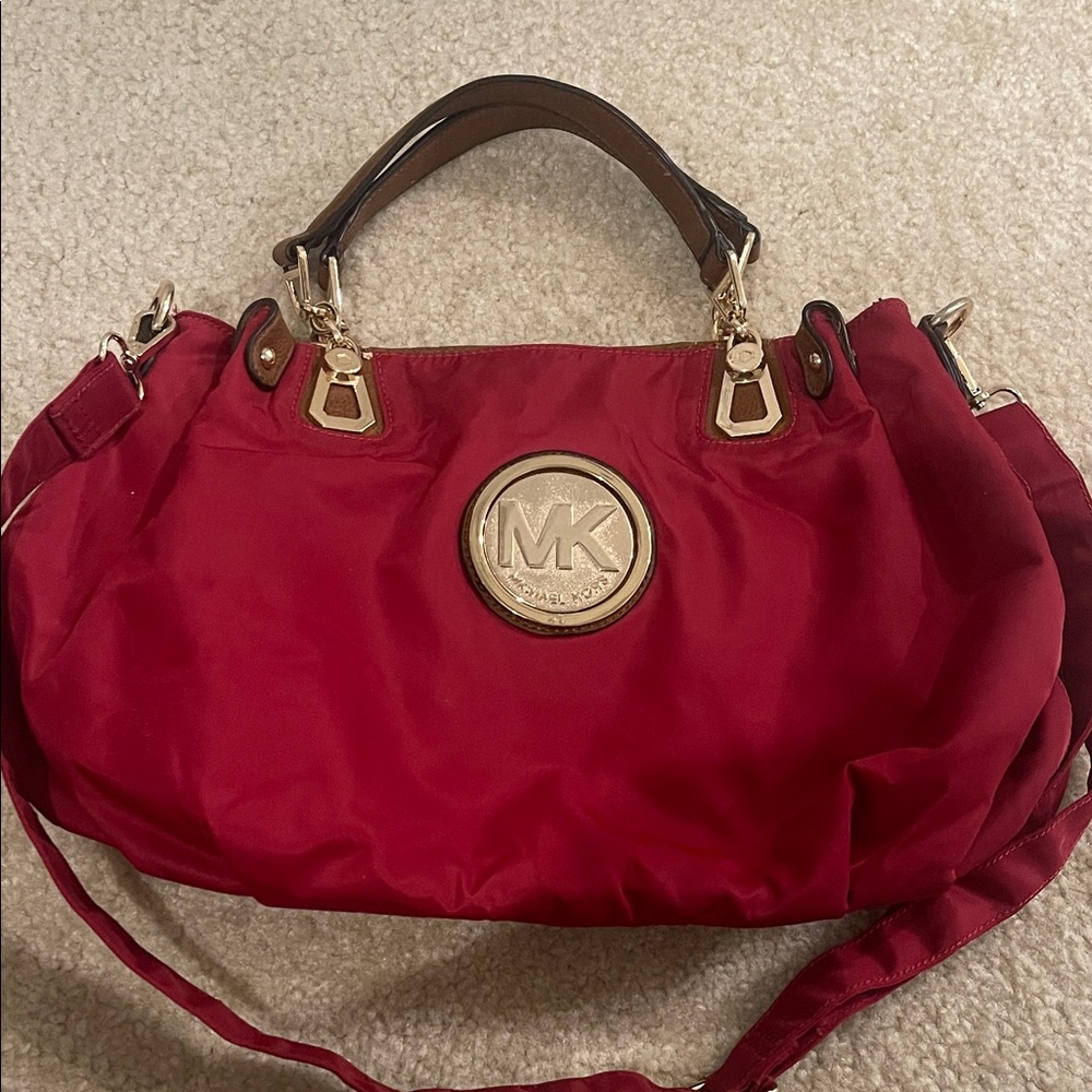 Michael Kors Cherry Red Shoulder Bag